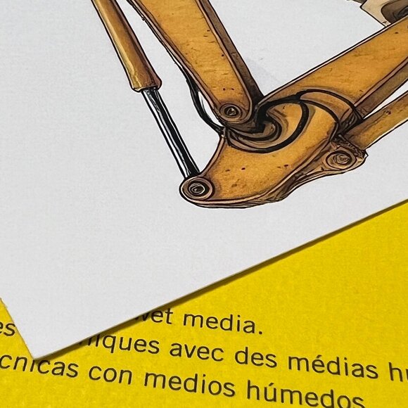 Golden Doodle Dog Driving Big Digger Art Print Limited Edition Signed & Numbered - Picture 7 of 9